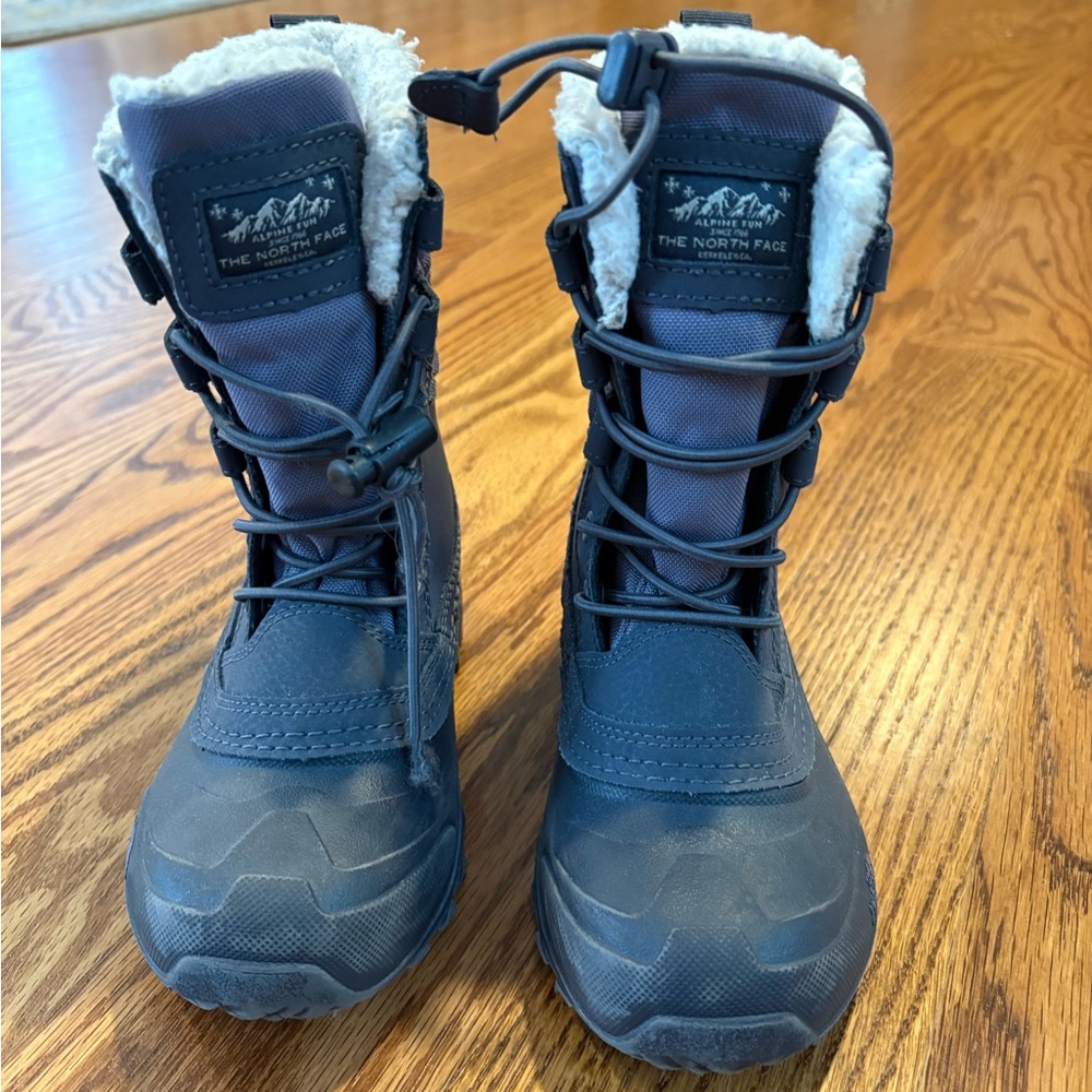 North Face Navy Insulated Boots
